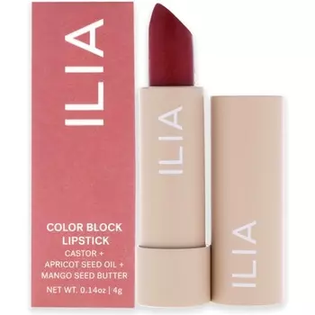 ILIA Beauty Color Block Ударопрочная губная помада True Red, 0,14 унции
