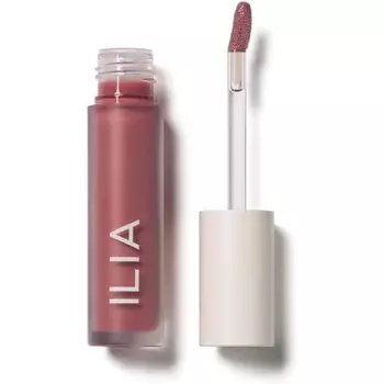 Ilia Natural Balmy Gloss Тонированное масло для губ Нетоксичное без жестокости Чистая красота Linger Berry Mauve, Ilia Beauty