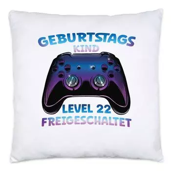 Именинник, уровень 22, разблокированная подушка С Днем Рождения, С Днем Рождения, Контроллер, Консоль, Игра для геймера Hey!Print
