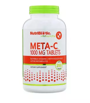 Иммунитет, Meta-C, 1000 мг, 250 веганских таблеток, NutriBiotic