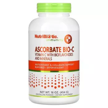 Immunity, Аскорбат Bio-C, витамин С с биофлавоноидами и минералами, 16 унций (454 г) Nutribiotic