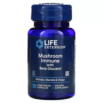 Иммунный Комплекс Life Extension с бета-глюканами, 30 вегетарианских капсул