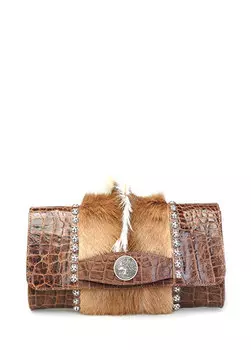 Impala коричневая женская кожаная сумка Officina Penso