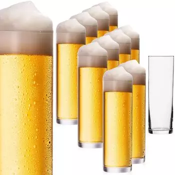 IMPERIAL Бокалы Klsch из стекла набор из 12 шт. по 200 мл (макс. 250 мл) Палочки Klsch 0,2 л Пивные палочки Стакан для пива можно мыть в посудомоечной машине IMPERIAL glass, прозрачный