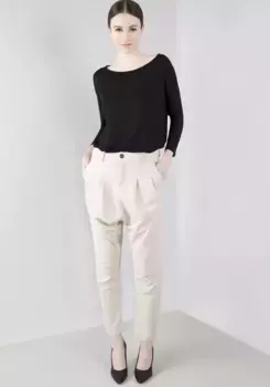 IMPERIAL брюки со складками, бежевый