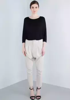 IMPERIAL брюки со складками, цвет Mastice