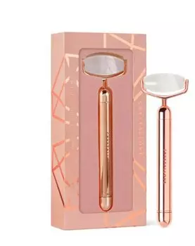 Импульсный роллер из горного хрусталя – РОЗОВОЕ ЗОЛОТО CRYSTALLOVE