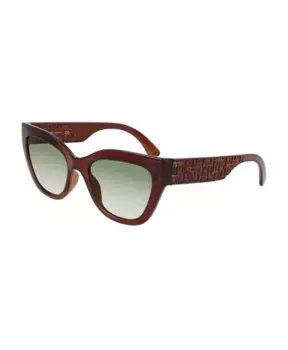 Инъекционные солнцезащитные очки для женщин Longchamp, коричневый