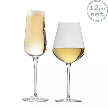 Inalto Uno - Маленькие бокалы для вина и бокалы для шампанского - 12 стаканов Bormioli