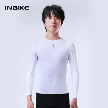 INBIKE быстросохнущая толстовка, нижняя рубашка, мужское нижнее белье для велоспорта, горный дорожный велосипед, топ с длинными рукавами, белый размер XL