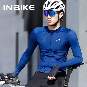 INBIKE велосипедная одежда с длинными рукавами для мужчин и женщин весной и летом профессиональный облегающий шоссейный велосипед горный велосипед темно-синий кролик 2XL