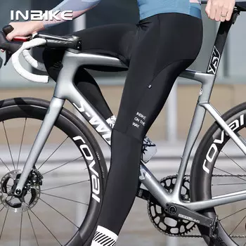 INBIKE велосипедные брюки мужские брюки для горного и шоссейного велосипеда дышащие велосипедные брюки с губчатой подкладкой весна-лето черные L