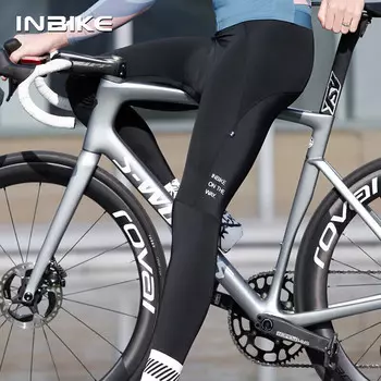 INBIKE велосипедные брюки мужские брюки для горного и шоссейного велосипеда дышащие велосипедные брюки с губчатой подкладкой весна-лето черные M