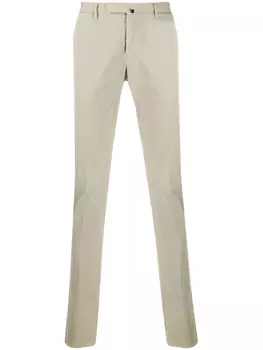 Incotex брюки чинос кроя слим, нейтральный цвет