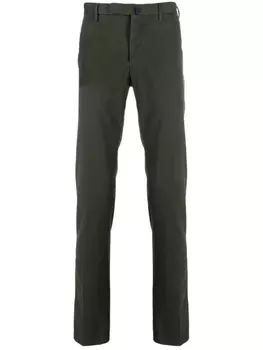 Incotex прямые брюки чинос, зеленый