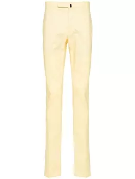 Incotex прямые брюки средней посадки, желтый