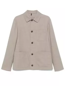 Incotex шерстяная куртка-рубашка, коричневый