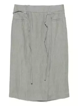 Incotex юбка миди Gaia, зеленый