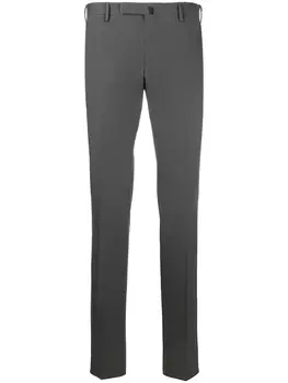 Incotex узкие брюки чинос, серый