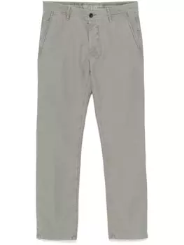 Incotex узкие брюки чинос, серый