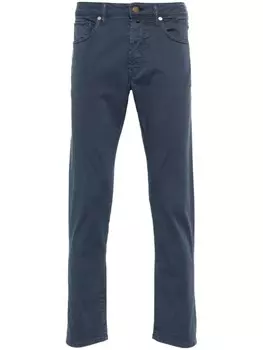 Incotex узкие брюки чинос, синий