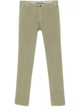 Incotex узкие брюки чинос, зеленый