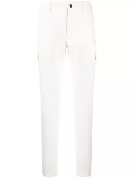 Incotex узкие брюки карго средней посадки, белый