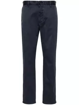 Incotex зауженные брюки чинос, синий