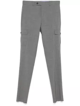 Incotex зауженные брюки карго, серый
