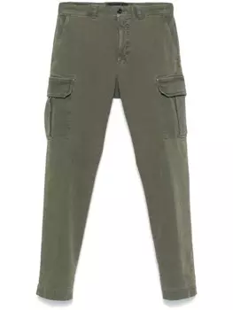 Incotex зауженные брюки карго, зеленый