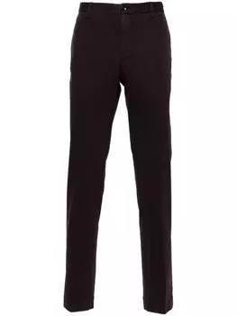 Incotex зауженные брюки, коричневый