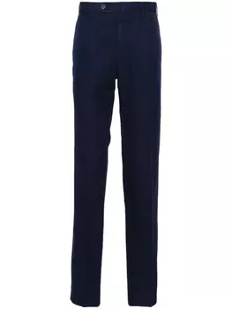 Incotex зауженные брюки средней посадки, синий