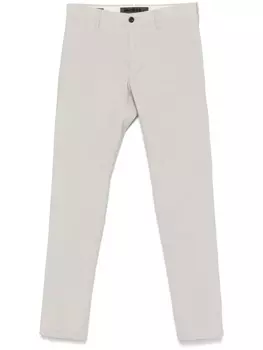 Incotex зауженные твиловые брюки, серый