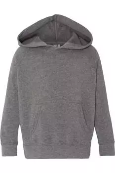 Independent Trading Co. Детская толстовка с капюшоном из специальной смеси реглан, цвет nickel