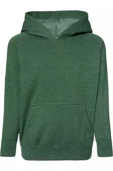 Independent Trading Co. Детская толстовка с капюшоном из специальной смеси реглан, цвет moss
