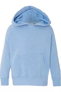 Independent Trading Co. Детская толстовка с капюшоном из специальной смеси реглан, цвет pacific