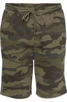 Independent Trading Co. Флисовые шорты средней плотности, цвет forest camo