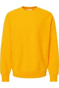 Independent Trading Co. Legend - Премиальная толстовка с круглым вырезом и перекрестной фактурой, золотой