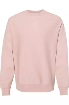 Independent Trading Co. Legend - Премиальная толстовка с круглым вырезом и перекрестной фактурой, розовый