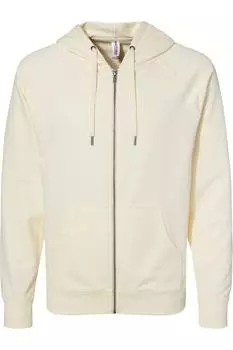 Independent Trading Co. Легкая махровая толстовка Icon с капюшоном и застежкой-молнией на всю длину, цвет bone