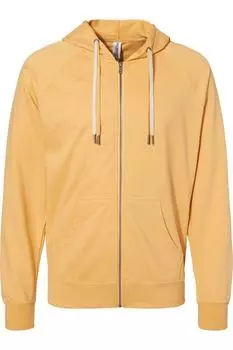 Independent Trading Co. Легкая махровая толстовка Icon с капюшоном и застежкой-молнией на всю длину, цвет harvest gold