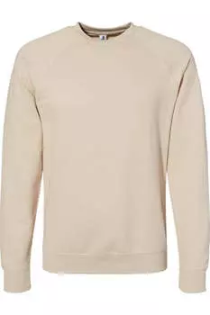 Independent Trading Co. Легкая толстовка Icon с круглым вырезом и петлевой спинкой, цвет sand