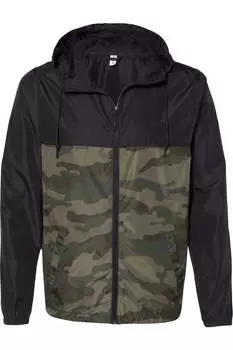 Independent Trading Co. Легкая ветровка с застежкой-молнией, цвет black/ forest camo