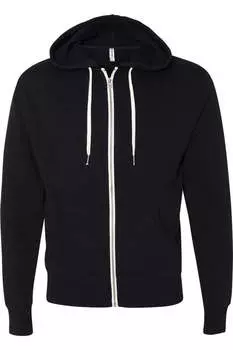 Independent Trading Co. Меланжевая толстовка из французского трикотажа с капюшоном и молнией по всей длине, черный