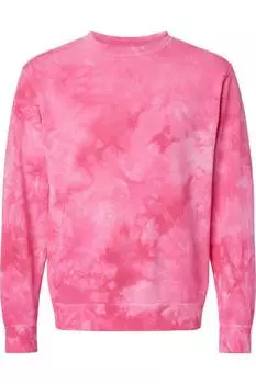 Independent Trading Co. Толстовка средней плотности с узором «тай-дай», цвет tie dye pink