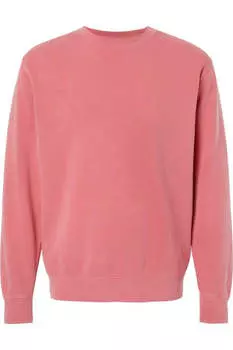 Independent Trading Co. Толстовка средней плотности с круглым вырезом, пигментированная, цвет pigment pink