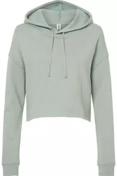 Independent Trading Co. Женская легкая укороченная толстовка с капюшоном, цвет sage