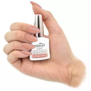 Индиго, без глютена, гибридный лак, телесный оттенок, Indigo