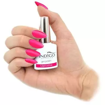 Индиго, гибридный лак для ногтей, Матрёшка, Indigo