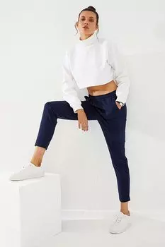 Индиго с высокой талией и карманами-карго, удобная форма, тонкий женский спортивный костюм, низ TOMMYLIFE